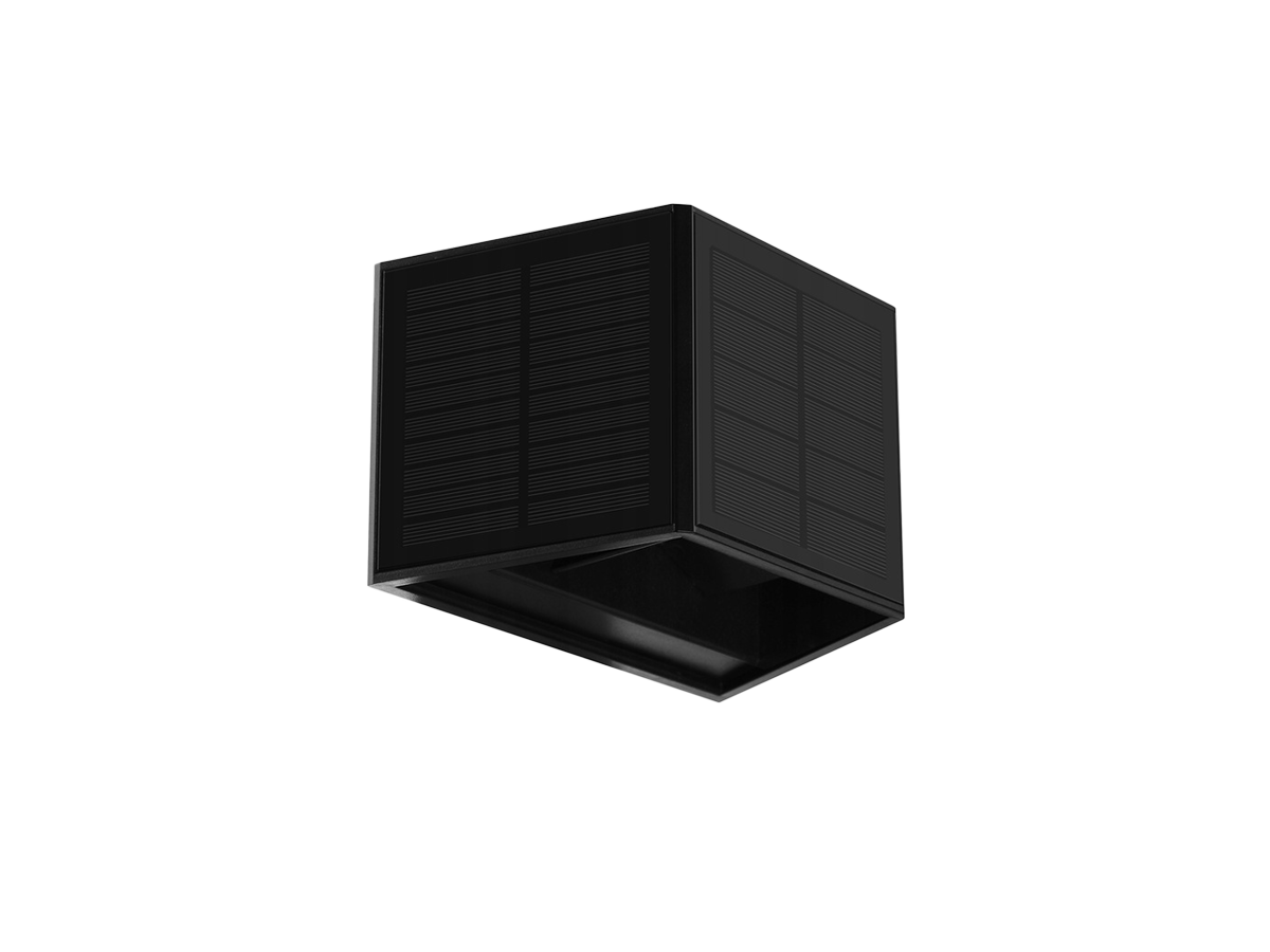 Saul?s LED sieninis šviestuvas CUBE 3000K 50lm IP54 juodas LITE
