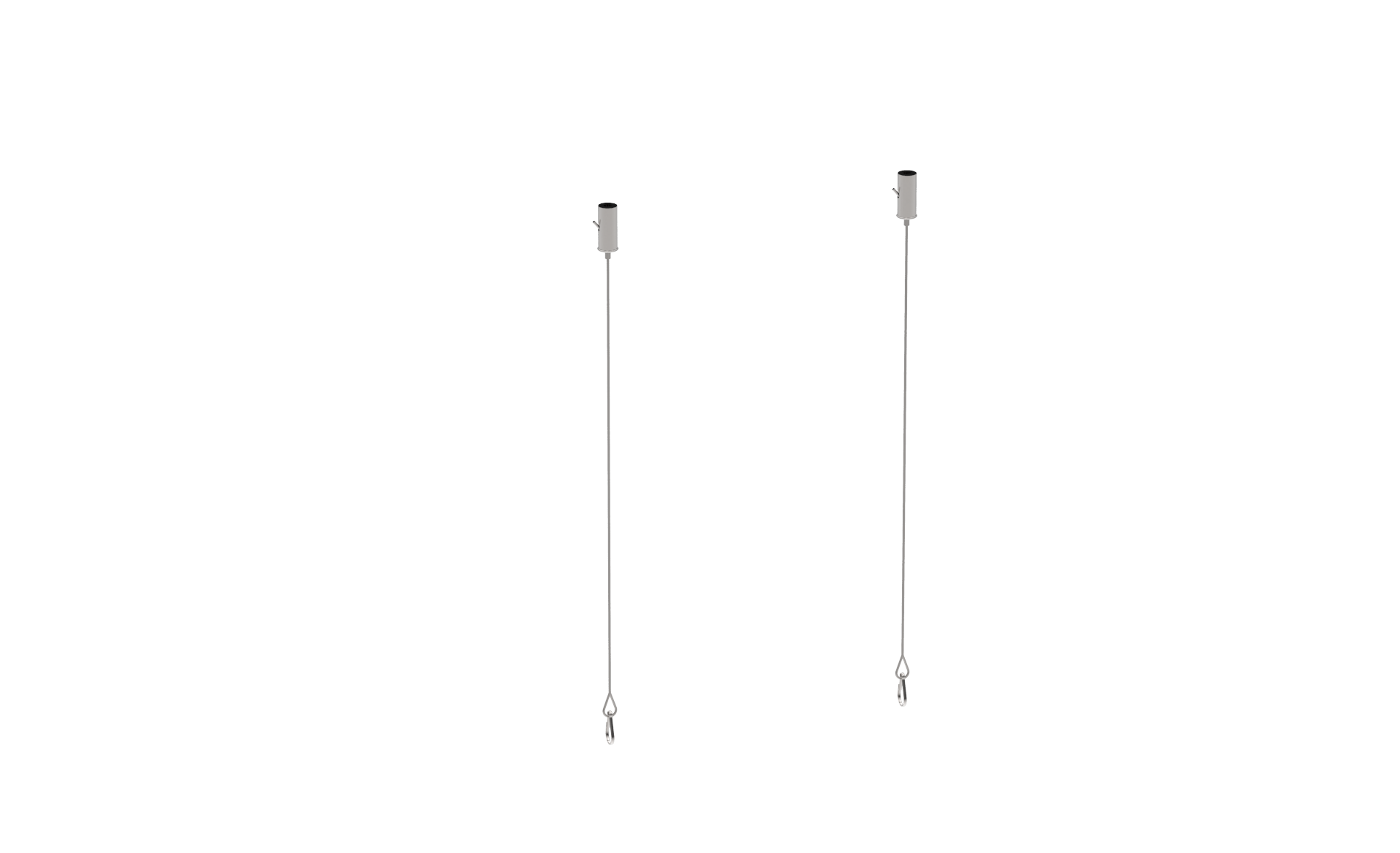 Accessoires de montage CLARENTO – suspente en acier câble 1m pour lampe d’évacuation d’urgence