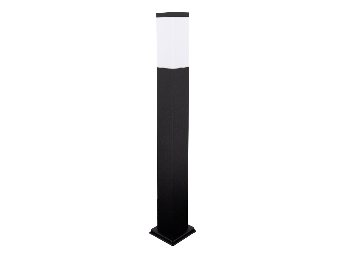 Garden post CUBE square black E27 80cm LITE