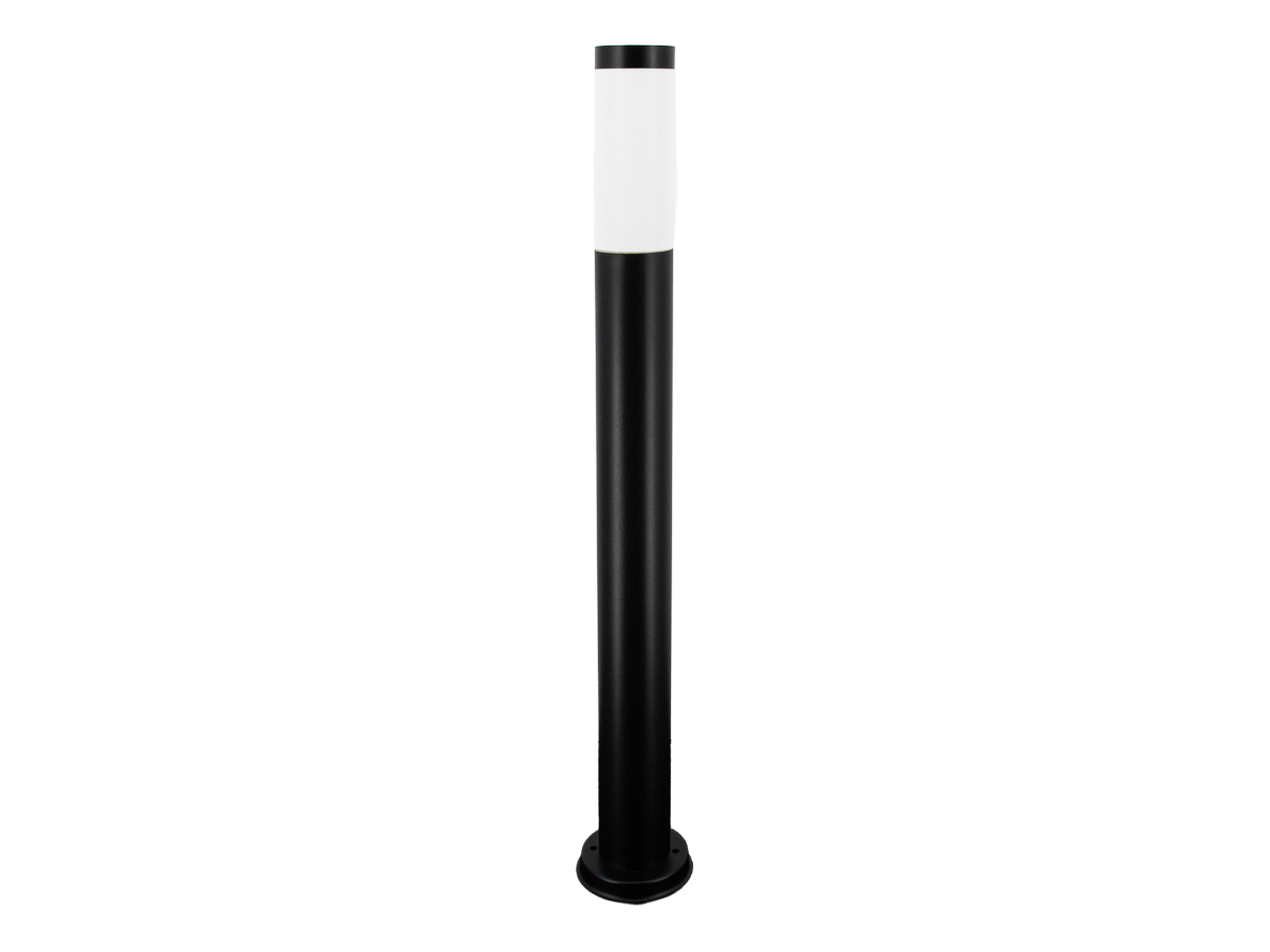 Garden post CUBE round black E27 80cm LITE