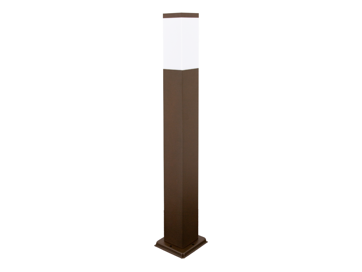 Garden post CUBE square corten E27 80cm LITE