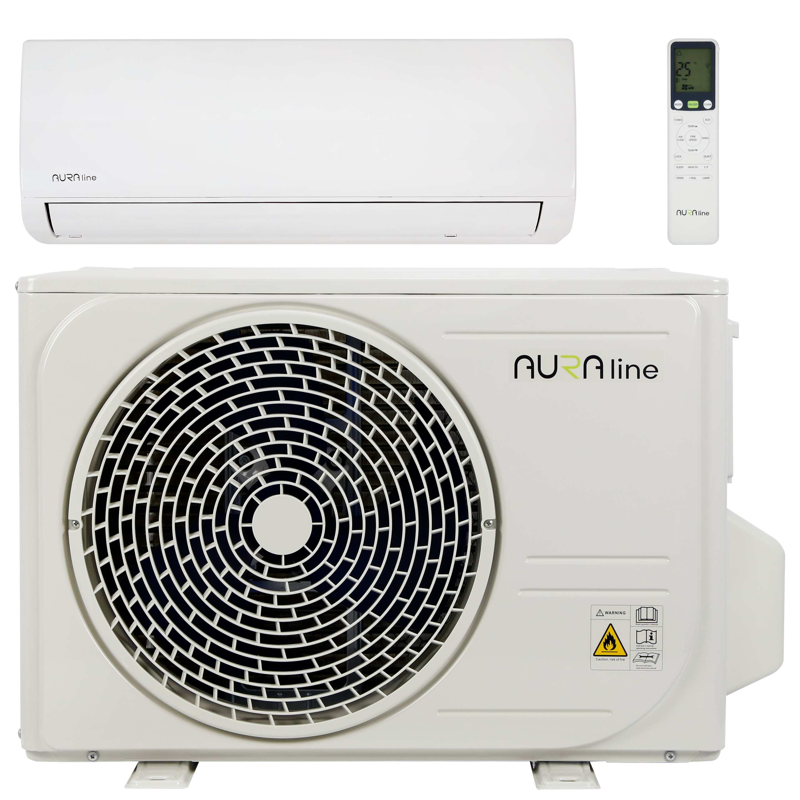 AURA line Klimatyzator split R32 2,5kW Połysk Grzałka Filtry 4in1