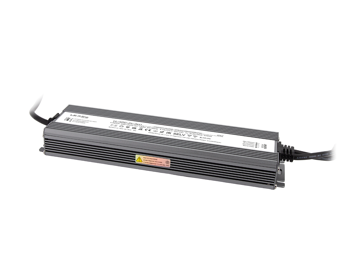 Maitinimo šaltinis 400-24 IP67 400W 24V Aliuminis PRIME