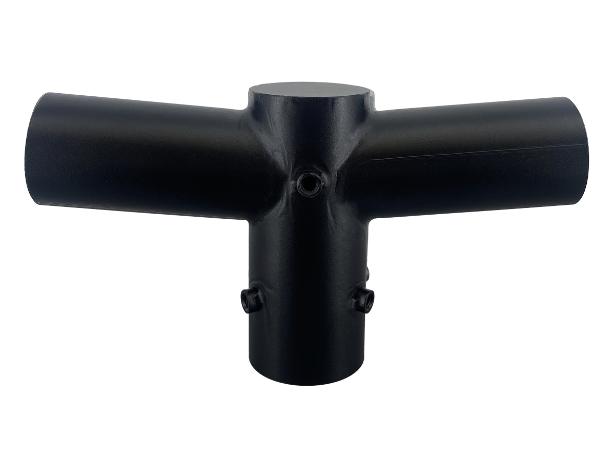 Uchwyt na 2 oprawy do składanego słupa oświetleniowego czarny