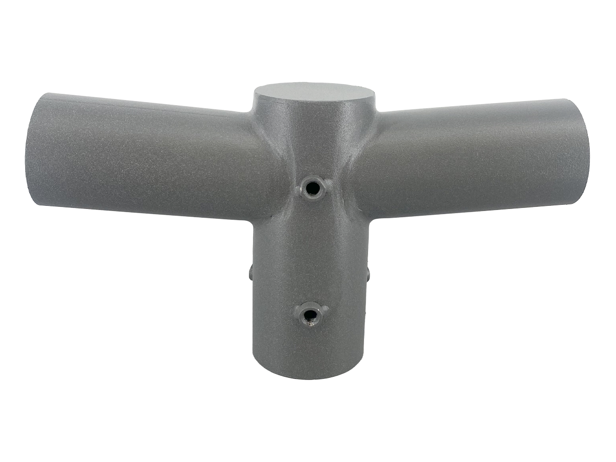 Uchwyt na 2 oprawy do składanego słupa oświetleniowego szary