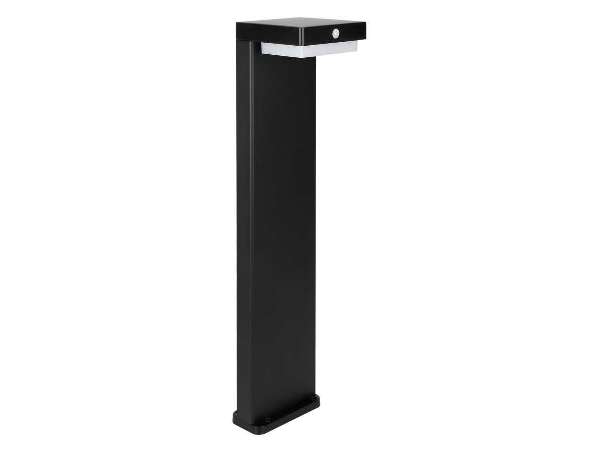 Oprawa Solarna Ogrodowa Suntis 3000K 220lm 2Ah USB-C Kwadrat IP54 Czarna PRIME