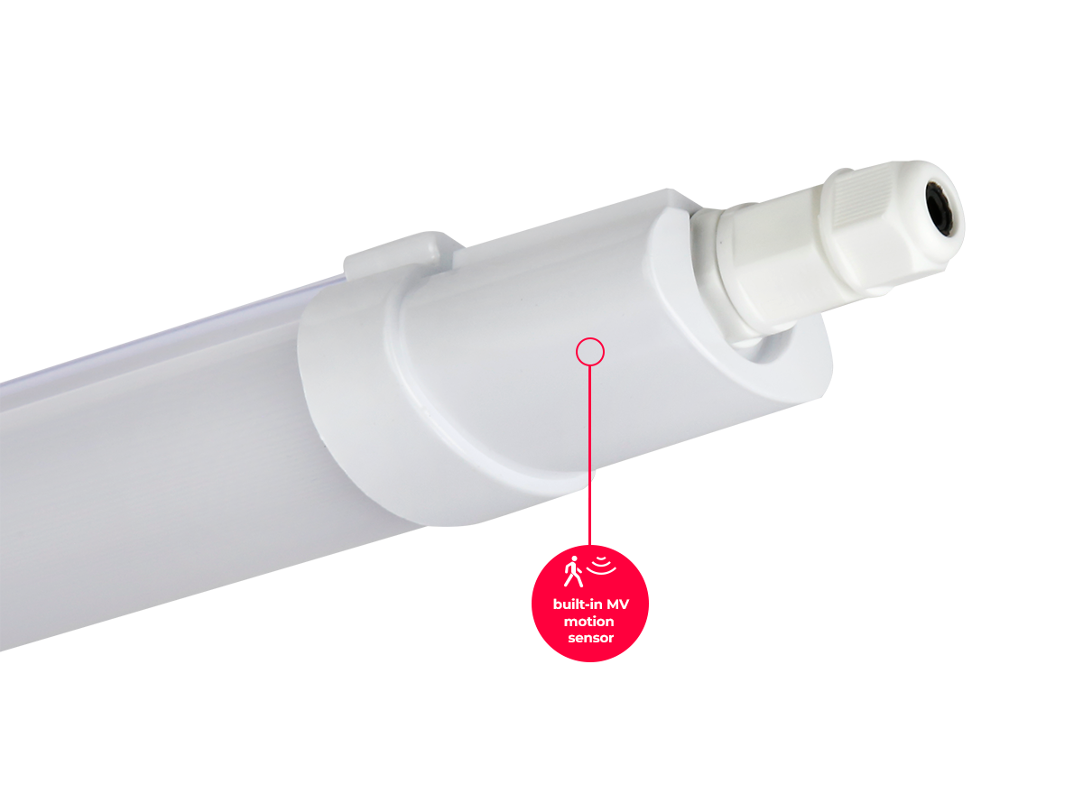 Oprawa hermetyczna LINIX 4000K 36W 4320lm IP65 120cm szara LITE czujnik ruchu MV