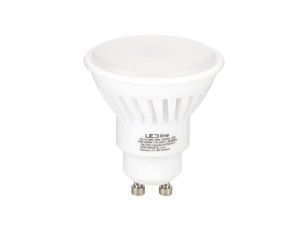 LED BULB GU10 10W 4000K 1250lm DIMMABLE PRIME